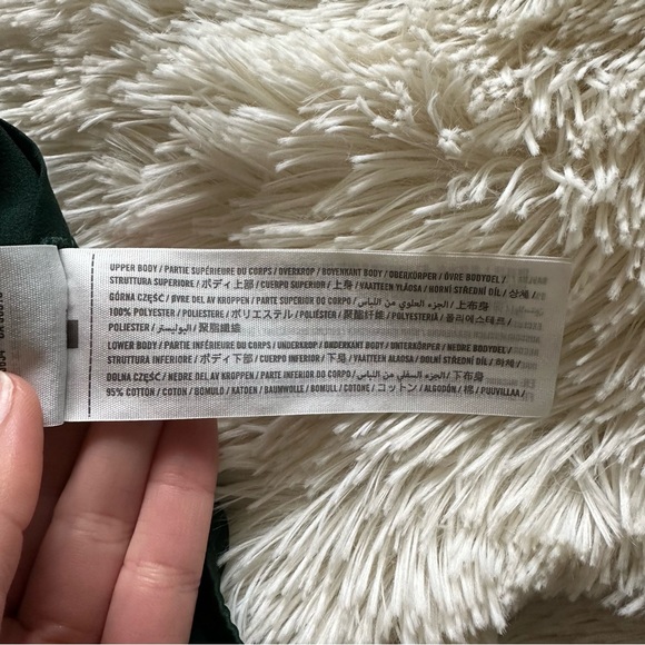 Abercrombie Sexy Emerald Green Satin One Shoulder Bodysuit Size Small - Picture 7 of 7